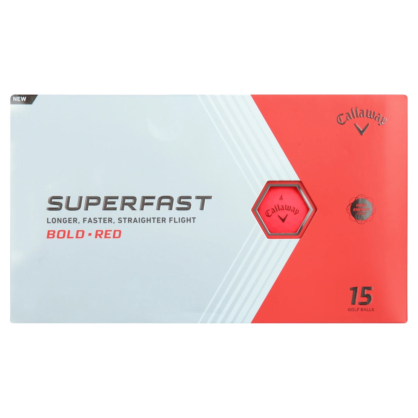 (2 Pack)  Superfast BOLD 2022 Golf Balls, Red, 15 Pack