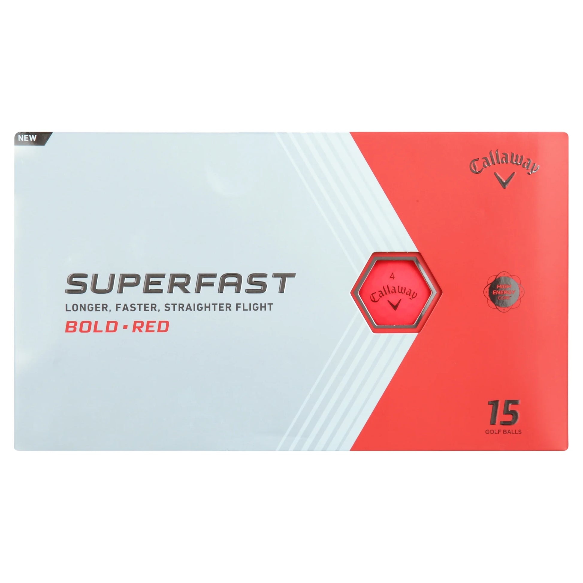(2 Pack)  Superfast BOLD 2022 Golf Balls, Red, 15 Pack